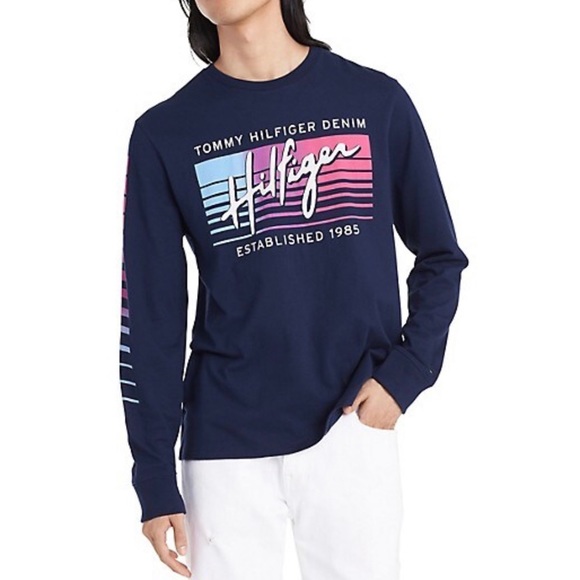 Tommy Hilfiger Denim Graphic Long Sleeve Tee